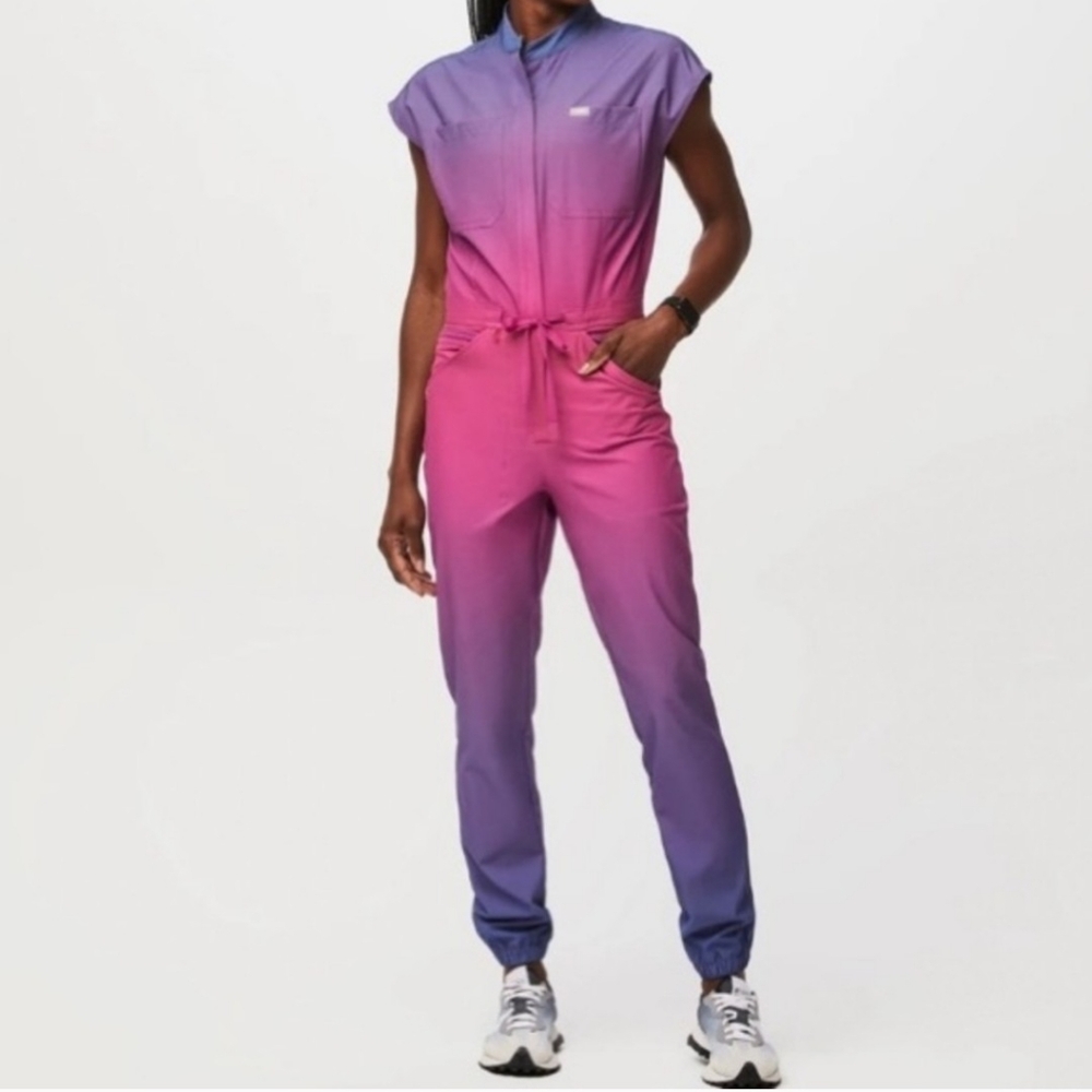 New Figs Rafaela FreeX Jumpsuit In Sunset Ombre
